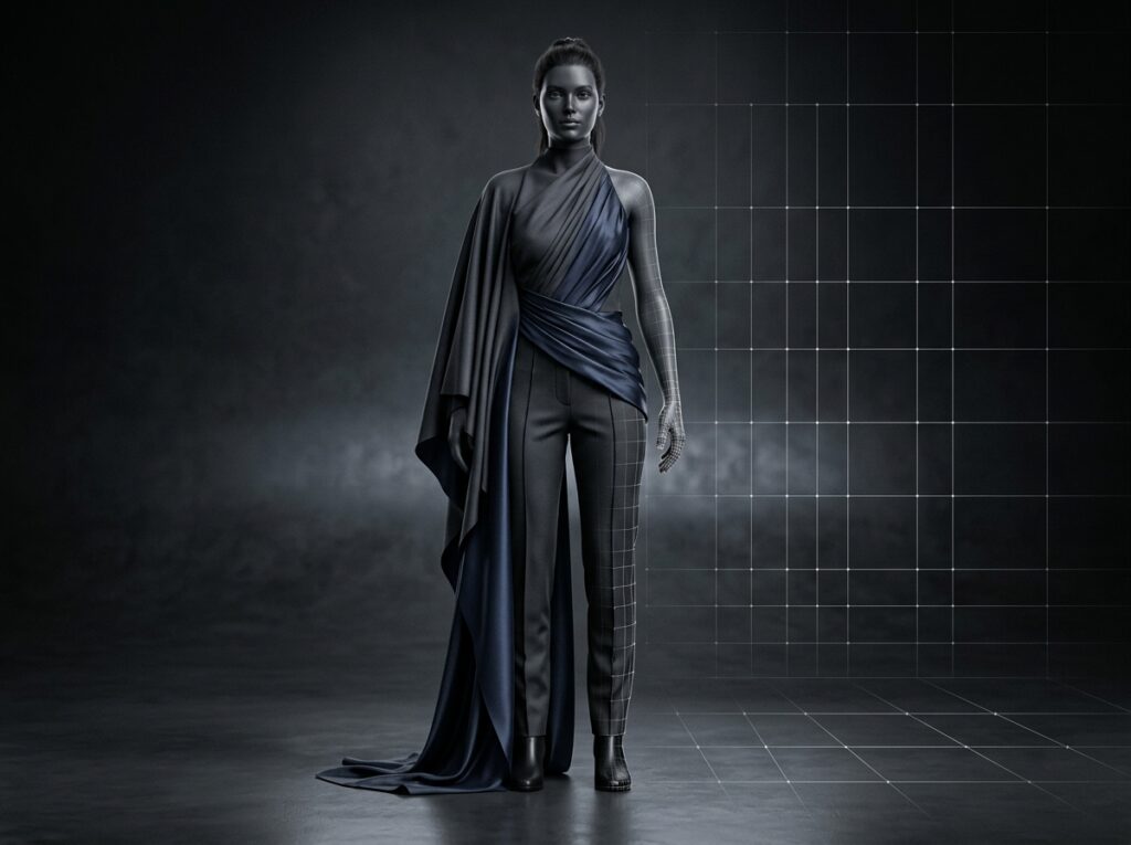 3D Simulation and Photorealistic Rendering of Fashion Apparel on a Virtual Avatar by Inkura